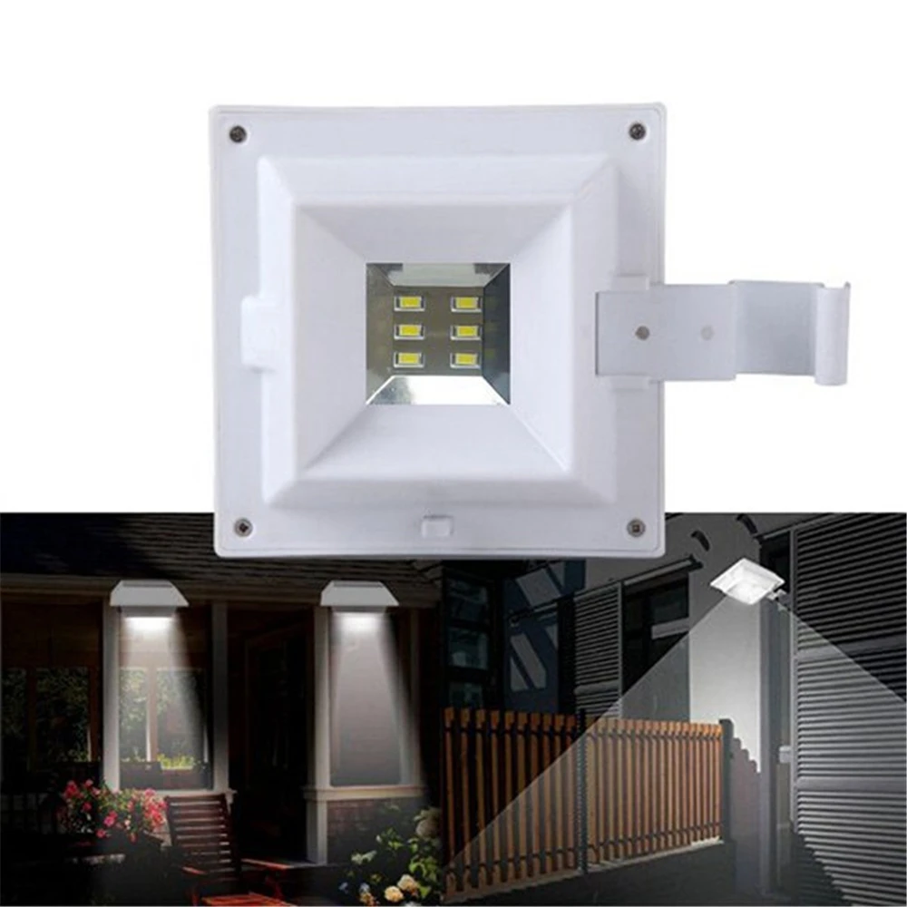Solar Gutter Lights 6 LED Beads Solar PIR Motion Sensor Security Wall