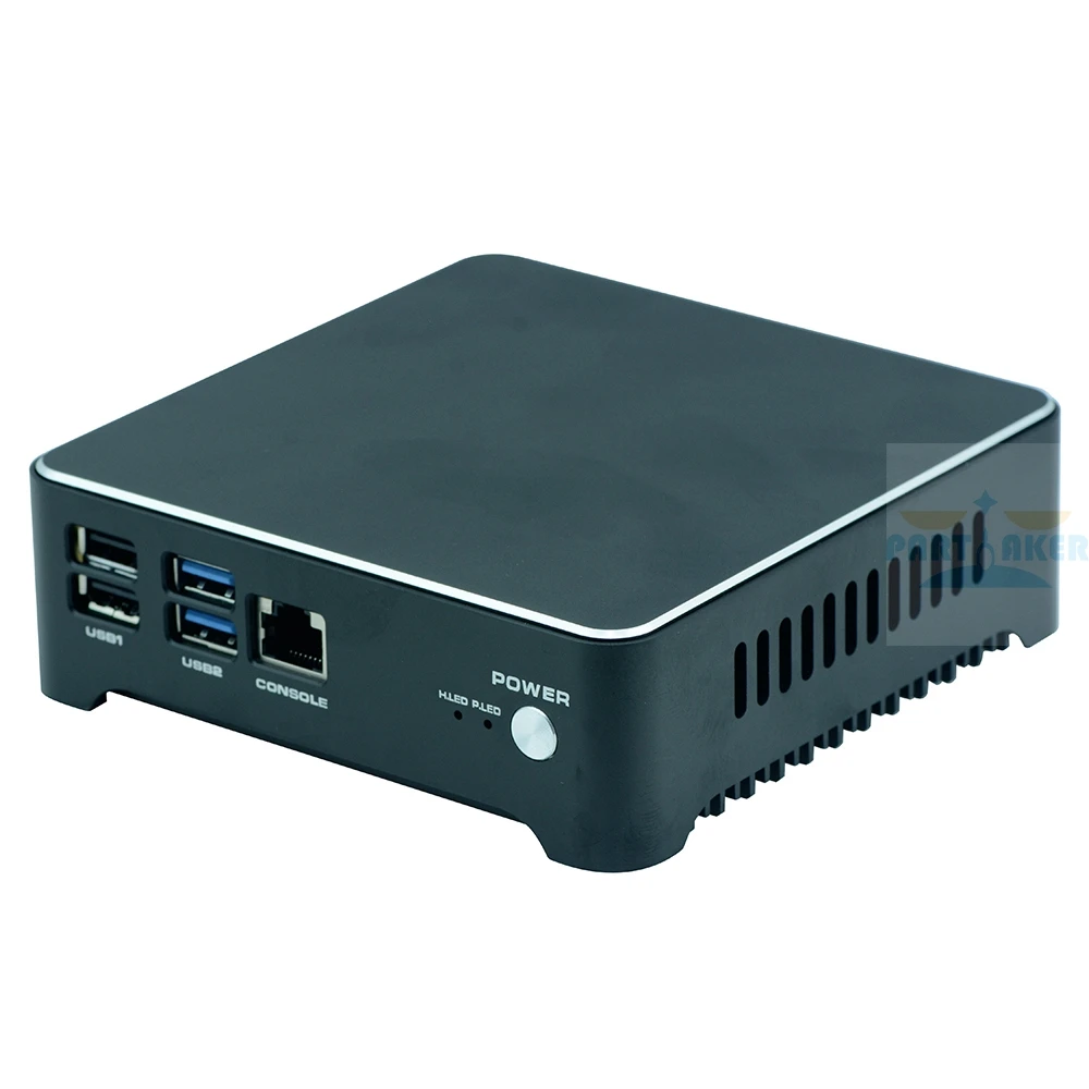 Nano PC NUC J1900 N2805 безвентиляторный мини ПК Windows 7 10 четырехъядерный двойной LAN NIC 1 HDMI Мини компьютер