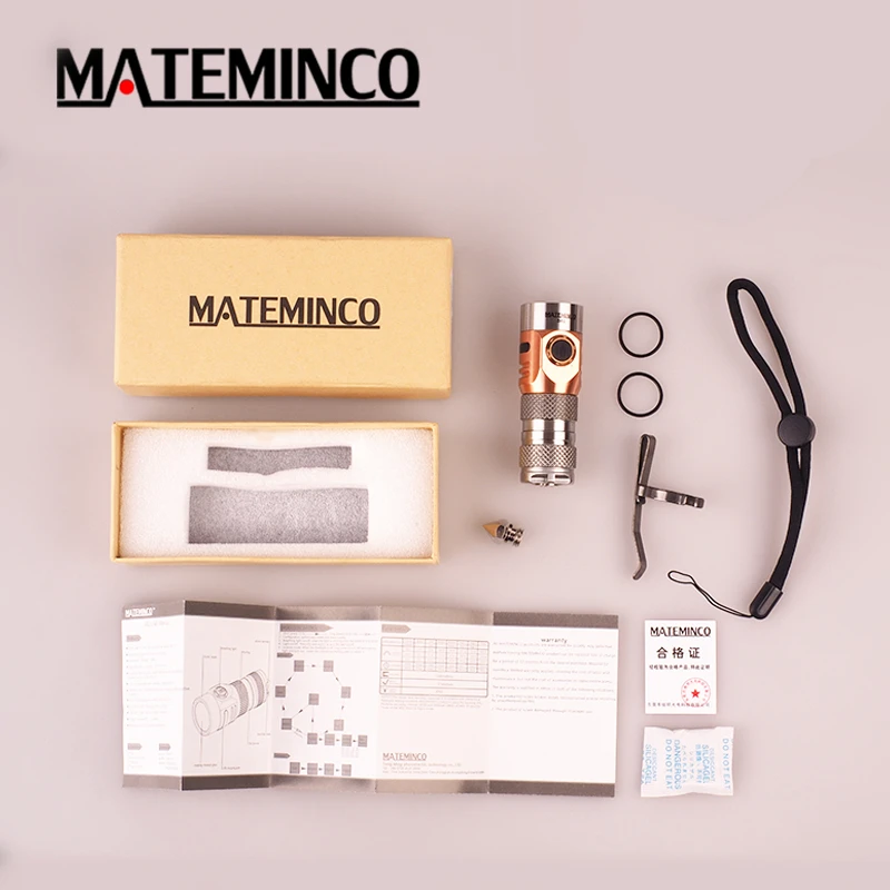 Фонарик MATEMINCO S02 CREE XPG3/2 NICHIA 219C макс. 1630 лм уличный фонарь для повседневной