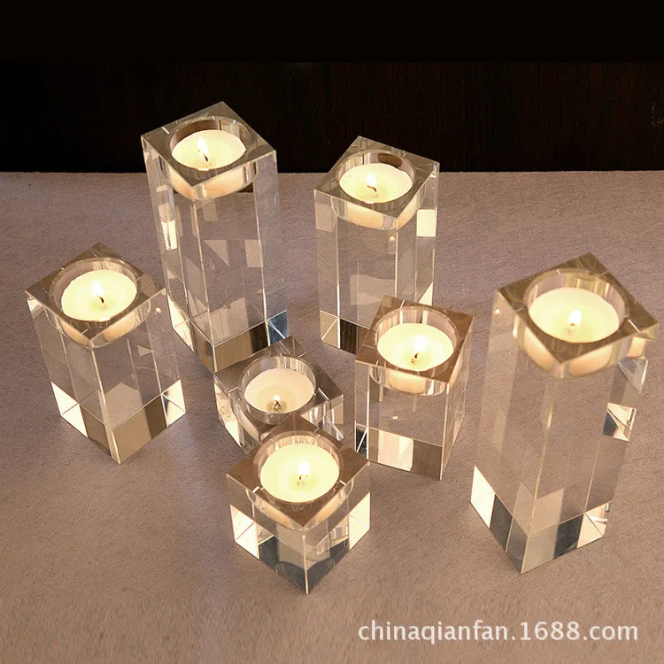 Religious Candle Holders Tealight Candlestick Simple Candlestick Crystal Candle Christmas Family