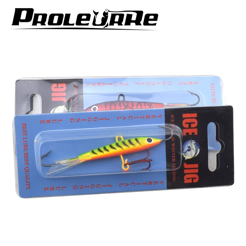 

Proleurre 1pcs Quality Winter Ice Fishing Lure Fake Lure 18g 83mm Jig Head Artificial Bait Balancer For Fishing Carp Pike Perch