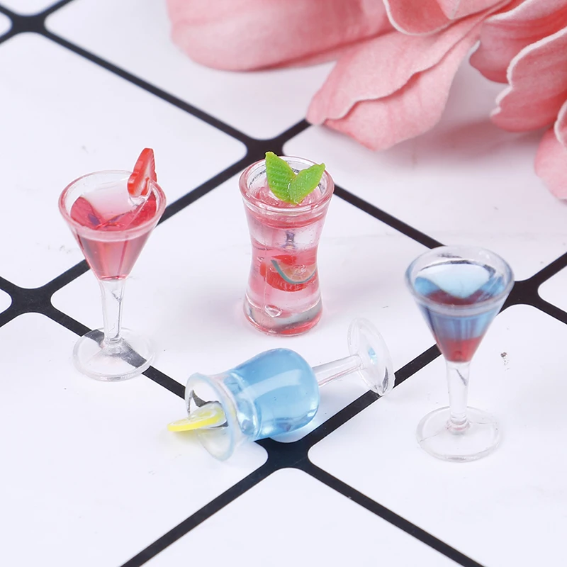 1:12 Scale Pink Lilly Cocktail Dolls House Miniature Bar Drink Accessory CT17 