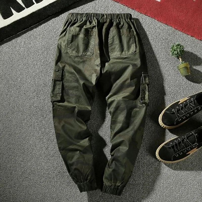 M-4XL осень карандашный гаремный брюки мужские Камуфлированные штаны, милитари брюки для девочек свободные удобные брюки Личность Мужской плюс Размеры