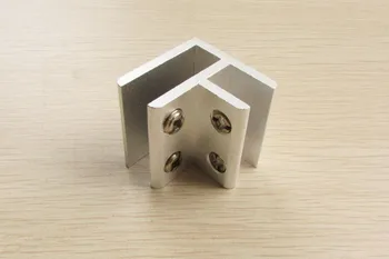 

1 PC Aluminum glass clamp,glass panel holder 90 degrees for holding 10- 12 mm thick glass or board