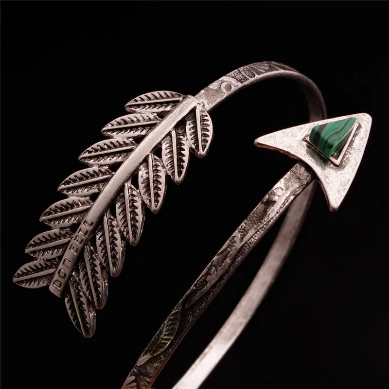 New Bangles Women Bohemian Ethnic Upper Arm Bracelet Vintage Arrow Open