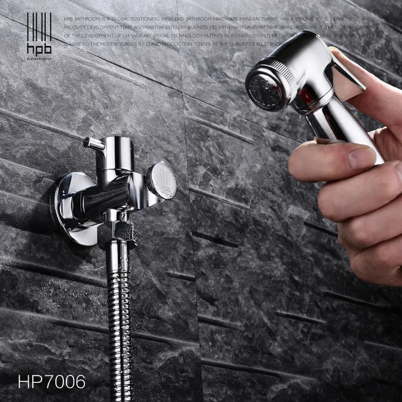 Brass Bathroom Toilet Portable Spray With Shower Holder Handheld Bidet grifo ducha Bidet Faucet HP7006