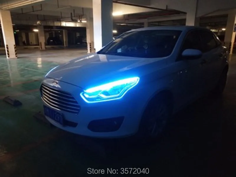 2 шт. ультра тонкий DC12V светодиодный свет динамический автомобильная лампа для ssangyong korando kyron rodius saab 9-3 9-5 93 стайлинга автомобилей