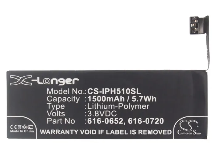 Обновление для батареи iphone 5s A1234 A1457 A1516 A1518 A1528 A1529 A1530 A1533 | Электроника