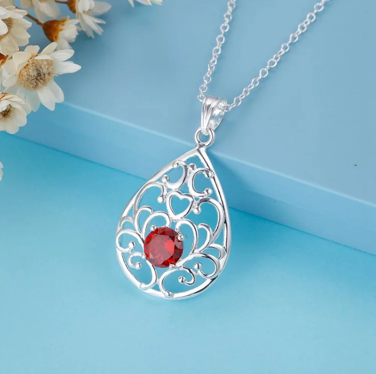 Ожерелье женское с серебряным покрытием высокое качество 3 цвета WN1954|f pendant|jewelry