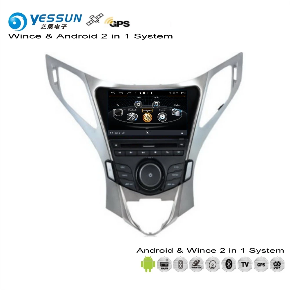 YESSUN для hyundai Azera/Grandeur 2011~ автомобильный Android мультимедийный радио CD dvd-плеер gps Navi Навигация Аудио Видео Стерео