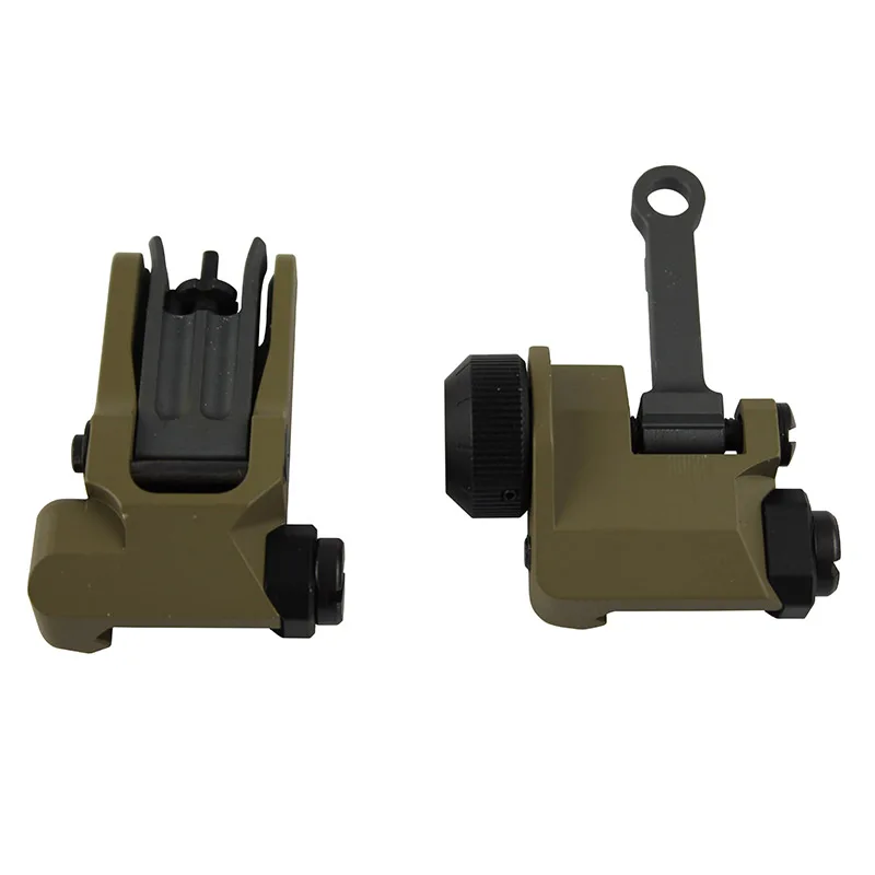 Quente de Alumínio Traseira para Airsoft bk de Venda Tactical Estilo 300 m Flip up Dobrável Vista Ferro Frente Caça bk de Cnc Kac 5 Esporte e Lazer