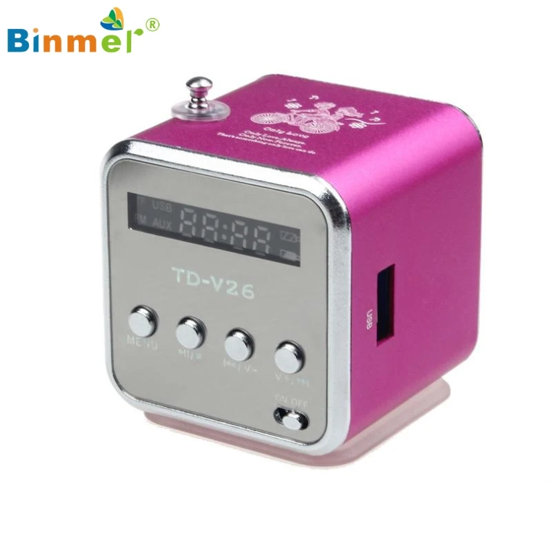 

Binmer HIFI Speaker MP3 Player Micro SD TF Card USB Speaker With FM Radio 51119 Drop Shipping MotherLander