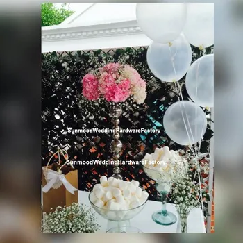 

hot sale silver metal flower stand wedding table decor