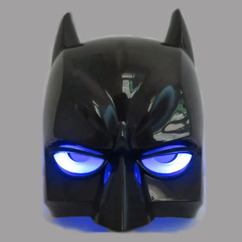 Светодиодный светящиеся супергероя детей и взрослых маска Бэтмен вечерние мультфильм маска для детей день Косплэй
