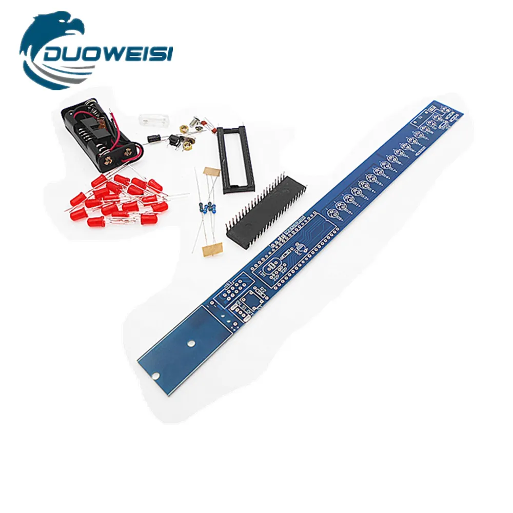 

LED Shake Stick Kit AT89S52 Microcontroller Electronic Production Fun DIY Kit