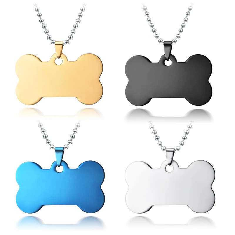  Pet Dog Cat Decration Pet Dog Tags Collars stainless steel cat tag Customized Tag