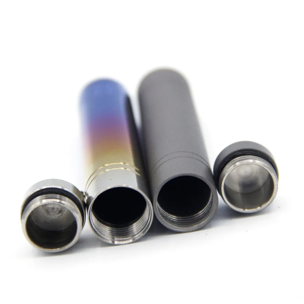 Tiartisan Titanium  Waterproof Canister Medicine Seal Capsule Bottle Mini Box Outdoor Camping Tool