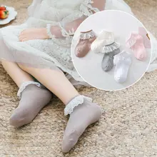 Newborn Infant Baby Girls Kid Socks Cotton Lace Gauze Summer Breathable TUTU Socks Ruffle Frilly Ankle Socks 9-17cm 2018 lace socks girls cozy vintage lace ruffle frilly ankle socks baby girls princess socks floral kids meias school pink sweet