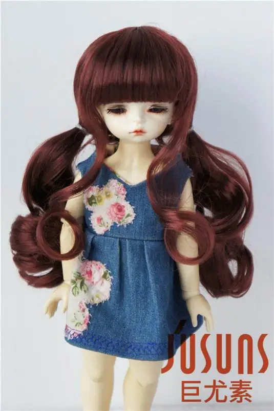 JD337 1/8 1/6 1/4 Pretty Synthetic Mohair BJD Wigs Suit For Size 5-6 Inch 6-7 Inch 7-8 Inch Doll Free Shipping Doll Hair Only