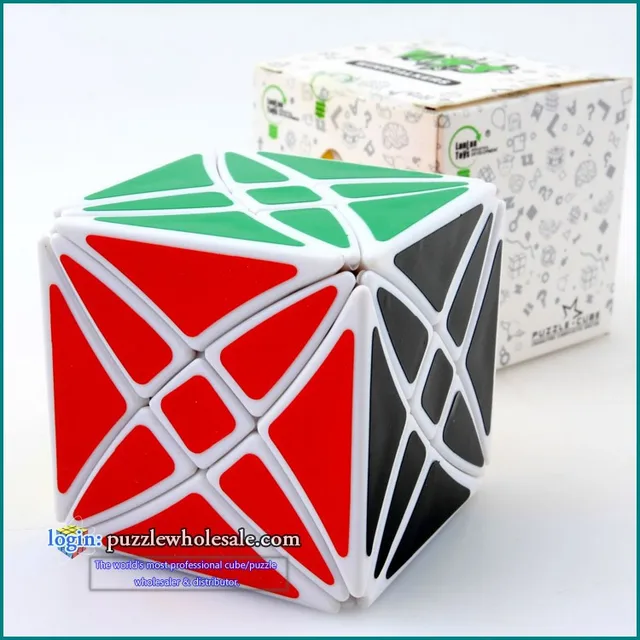 Hot Sell! Lanlan Flower Rex Magic Cube Speed Puzzle Cube 8 Axis Hexahedron Magic Cube Toys for kid children 4