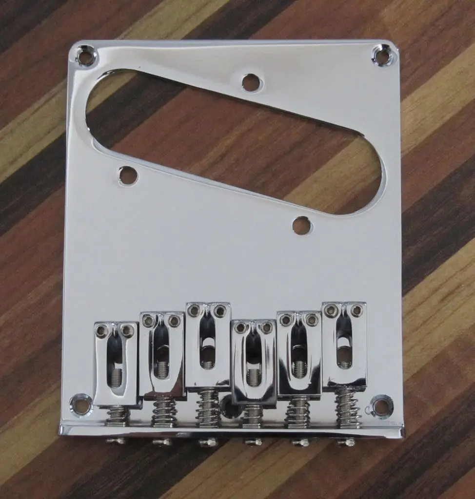 Tele Style Guitar Bridge Electric Guitar Bridge Chrome Fits Telecaster
