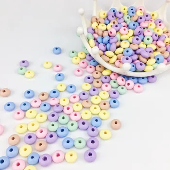 

Wooden Beads 200pc 12mm Home Decor Kid's Room Christmas Curtain Making Gland Crafts Teething Necklace Accessories Gifts