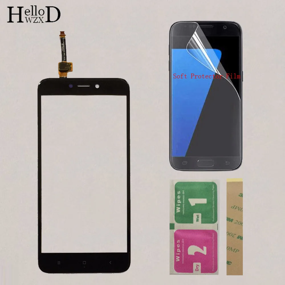 

5'' Mobile Touch Screen For Xiaomi Redmi 4X TouchScreen Touch Screen Lens Digitizer Front Glass Sensor + Protector Film