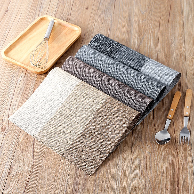 

TTLIFE 1pcs Dinner Placemat Pvc Dining Table Mat Waterproof Table Cloth Pad Slip-Resistant Pad Tableware