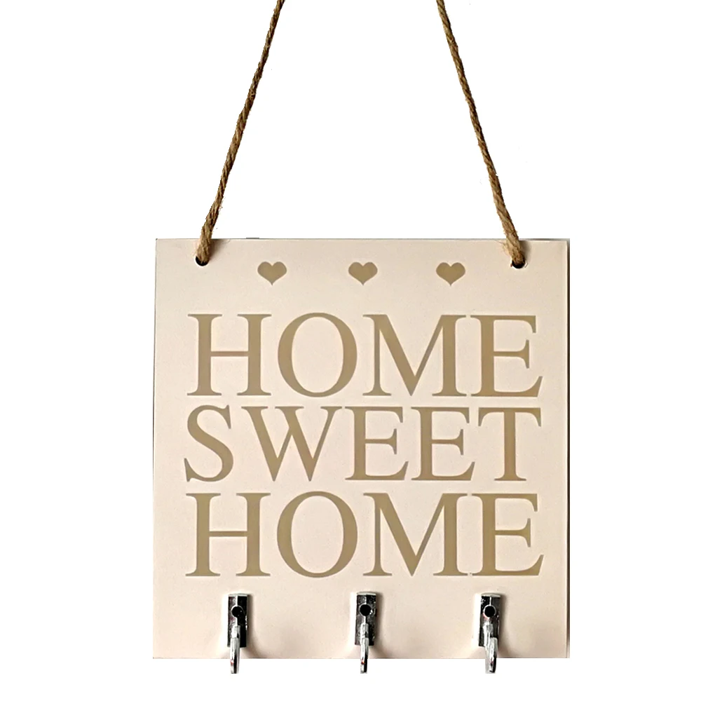 New Metal Home Sweet Home Hanging Heart Sign Plaque Decoration Cut