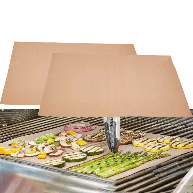 

Teflon Fiber Reusable PTFE Non-stick BBQ Grill Mat Barbecue Baking Liners Cooking Sheets 40 * 30cm Cooking Too Barbecue Tool