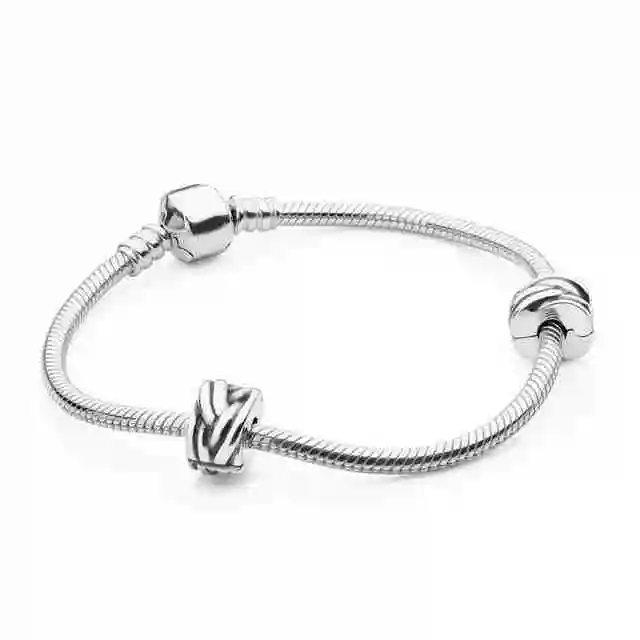 

Kristie 100% 925 Sterling Silver MOMENTS Bracelet Starter Set fit DIY Original charm Bracelets jewelry A set