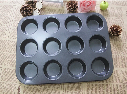 1 PC 12 Copos de Cozimento Antiaderente