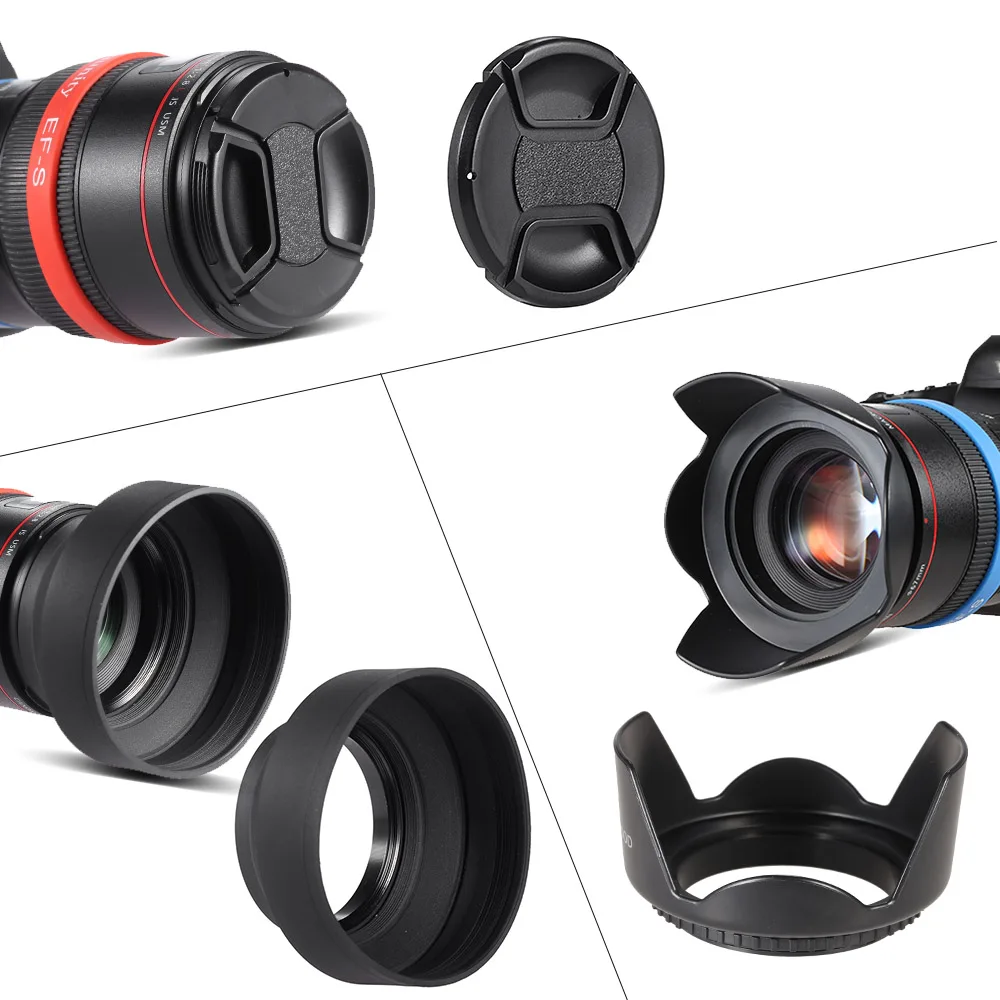 Комплект фильтров Andoer 49 мм для объектива камеры UV + CPL FLD 2 4 8 с чехлом