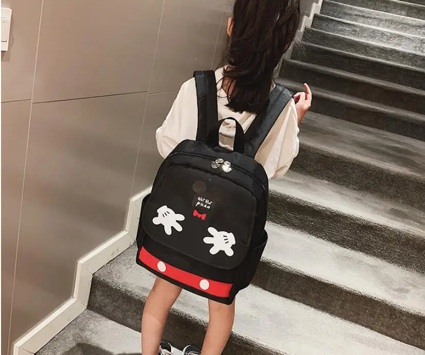 Детский рюкзак для мальчиков и девочек, школьный рюкзак с Микки и Минни, Детская сумка для детского сада