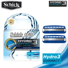 2 blades/Pack 2018 Original Schick Hydro 3 CONNECT Razor Blade Men Razor Replacement Upgraded Moisturized Shaving
