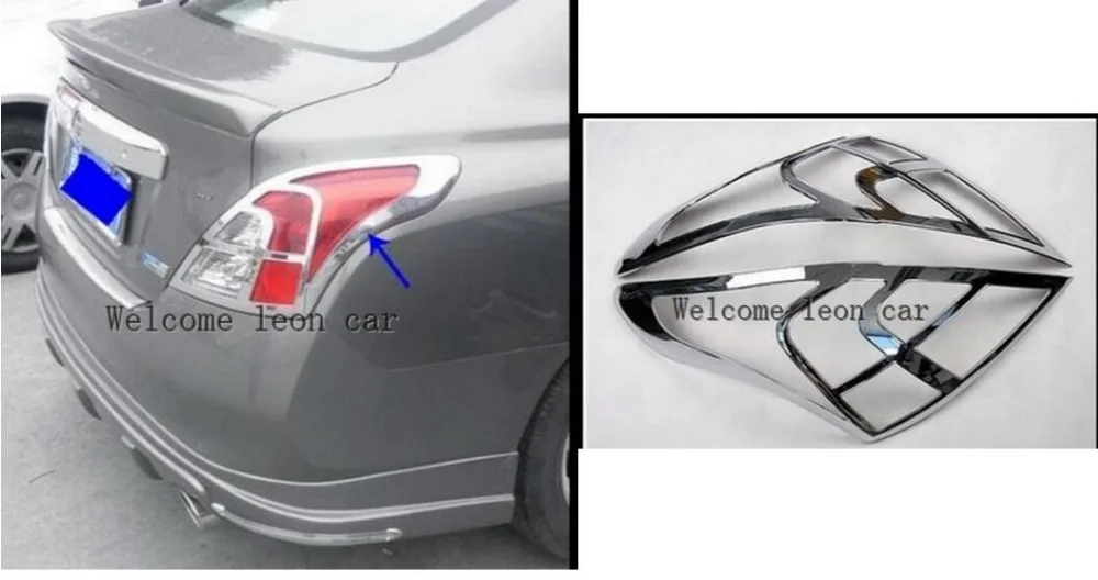 

Car Styling for Nissan Versa Sedan 2012 -2017 Rearlight Tail Light Cover Trim Car Light Protector Decoration Car Trim 2 pcs