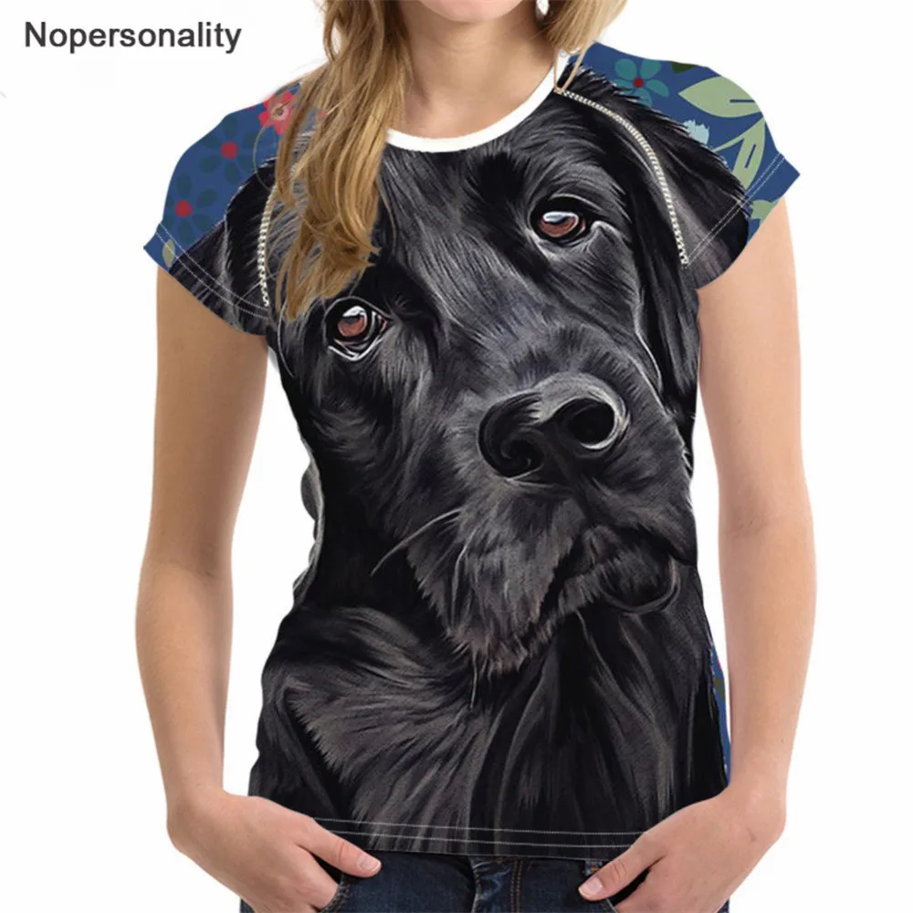

Nopersonality Fashion Women Cool Summer T Shirts Cute Newfoundland Dog Printed Teens Girls Tee Shirt Soft Short Sleeves T-shirt