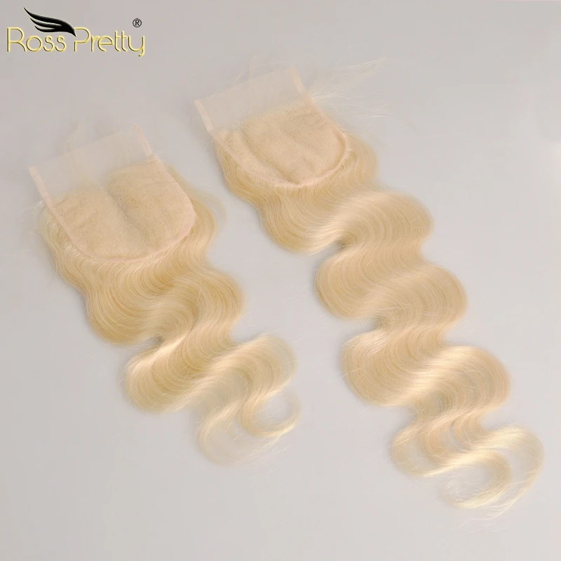 613 color lace closure brazilian body wave human hair