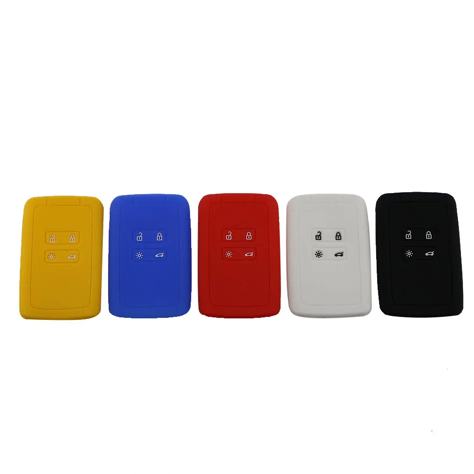 

Silicone Car Key Case Protection Cover for Renault Koleos Kadjar Samsung Qm5 Qm6 2016 - 2018 Remote Holder Protector Accessories
