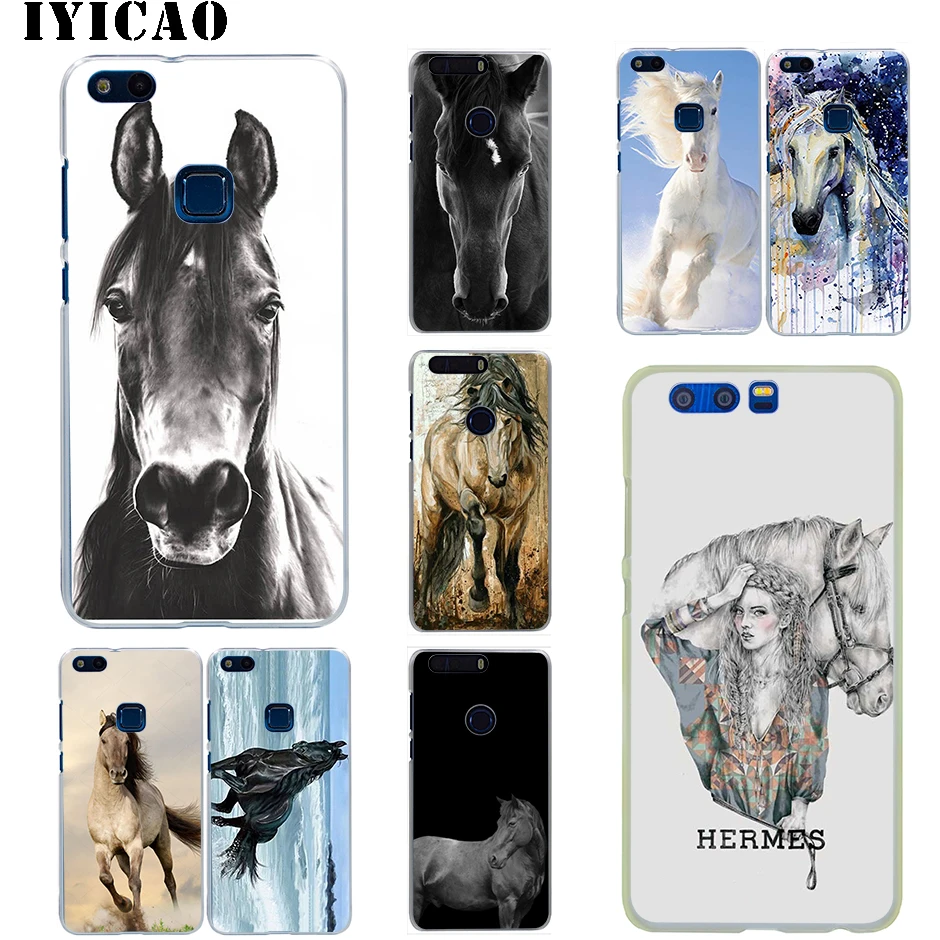 Жесткий чехол IYICAO Prime horse animal для Huawei Honor 6A 6C 7A 7C 7X 8 8X 9 10 20 9X Lite Pro Play Note View | Мобильные