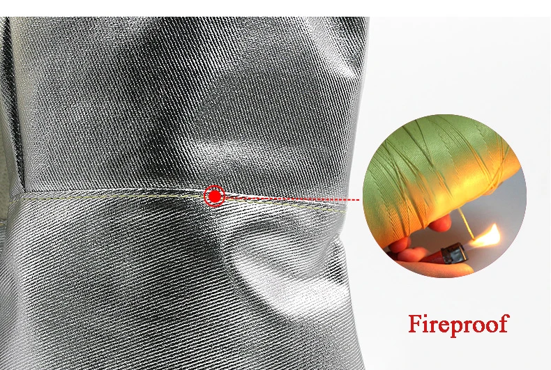 Термостойкие рабочие перчатки с алюминиевой изоляцией на 400-1000 градусов, утепленные огнестойкие противопожарные защитные сварочные перчатки