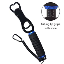 28cm 244g 40kg Weigh Portable Stainless Steel Lip Grip Fishing Trigger Gripper with Lanyard Hook