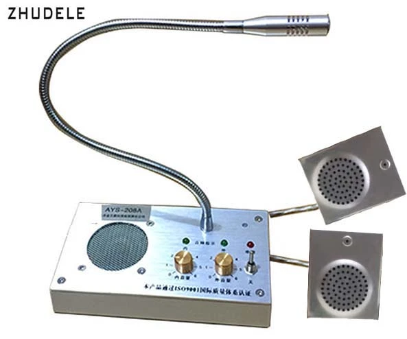 Intercomunicador de grabación de Audio para ventana, altavoz de interfono, Banco de doble vía, estación tienda de oficina, 2 piezas, 4W, micrófono ventana|audio intercom|window intercomintercom - AliExpress