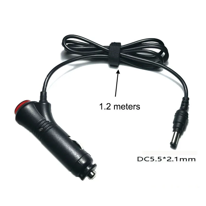 DC 5.5*2.1mm Plug 10A Car Motorcycle 12V 24V Cigarette Lighter Power Supply Adapter with ON OFF Switch Button 1.2m Cable|cigarette lighter