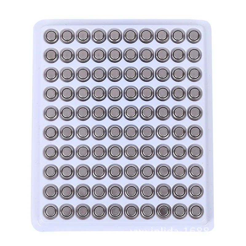 

100pcs/lot 1.5V AG3 LR41 192 G3 Button Battery Alkaline Cell Battery Coin Battery in Tray for Men's Watch Battery Toy Flashlight