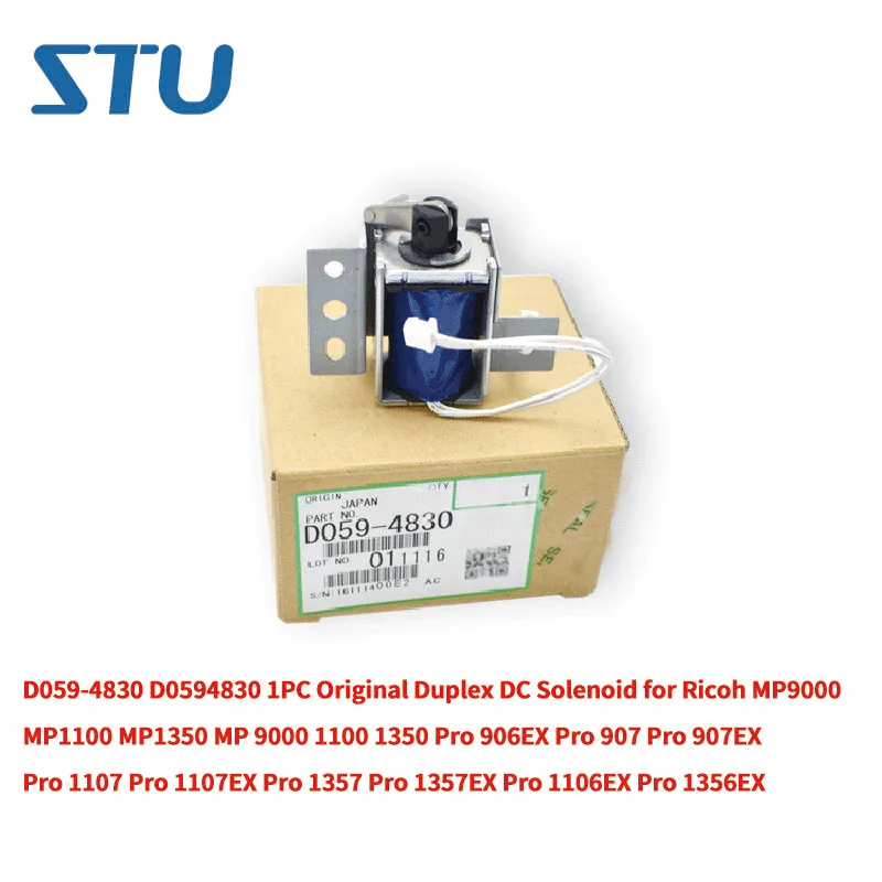 D059-4830 1PC Original Duplex DC Solenoid for Ricoh MP 9000 1100 1350 Pro 1356 1357 1106 1107 907 907EX 906 MP9000 MP1350 MP1100 (1)