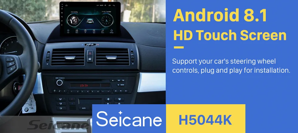 Seicane 9 дюймов Android 8,1 2din автомобильный gps плеер для 2004 2005 2006-2012 BMW X3 E83 2.0i 2.5i 2.5si 3.0i 3.0si 2.0d 3.0d головное устройство