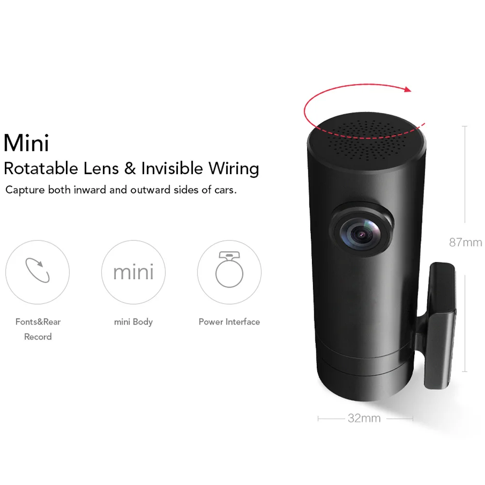 DDPai Мини Wi Fi Dash Cam 1080P FHD ночного видения Автомобильная камера DVR беспроводной