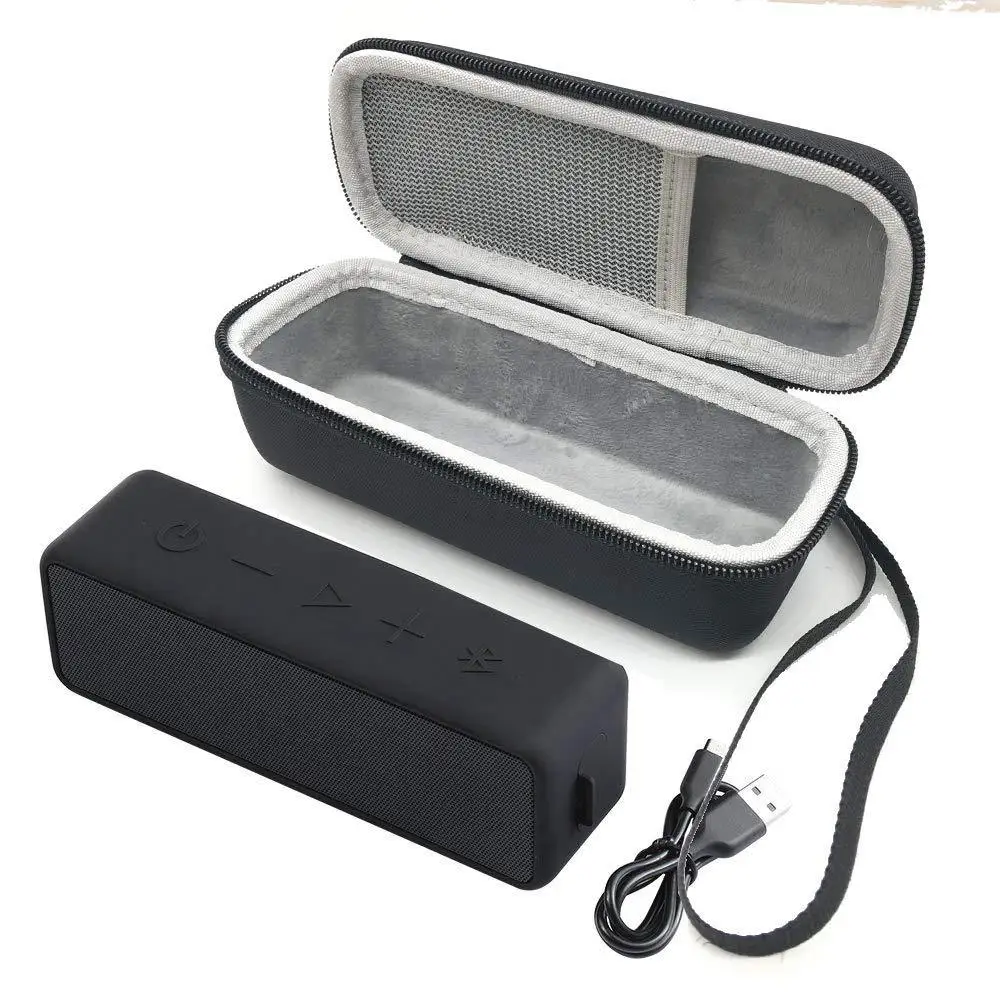 

Travel Wireless Bluetooth Speaker Case For Anker SoundCore2 Sound Core 2 With Mesh Dual Pocket Audio Cable With Strap zipper Bag