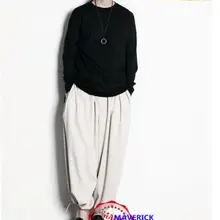 Новинка, Мужская одежда, GD, стилист волос, свободные штаны, брюки-кюлоты, шнурок, штаны-шаровары, большие размеры, костюмы 27-44